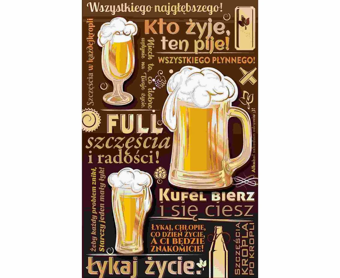 General greeting card, Beer mugs, 13x20,5 cm
